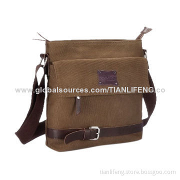 Small Canvas Shoulder Bag for iPad